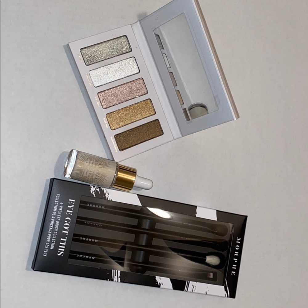 Kypris Eye Serum & Eyeshadow Palette Morphe Brush